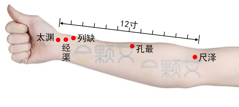 列缺穴位图 艾灸取穴方法 主治病症 应用经验