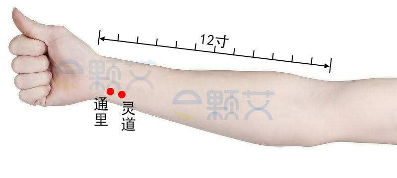 灵道穴位图 艾灸取穴方法 主治病症 应用经验