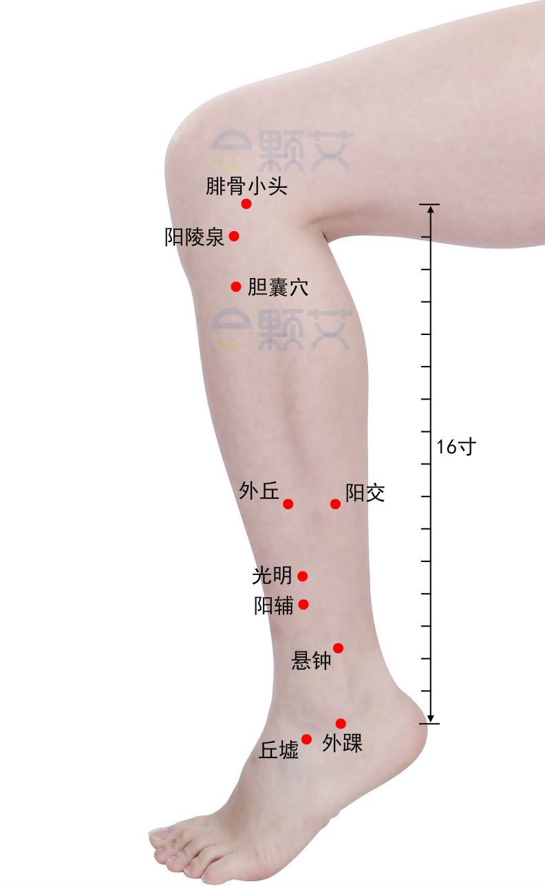 丘墟穴位图 艾灸取穴方法 主治病症 应用经验