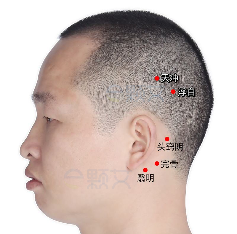 天冲穴位图 艾灸取穴方法 主治病症 应用经验
