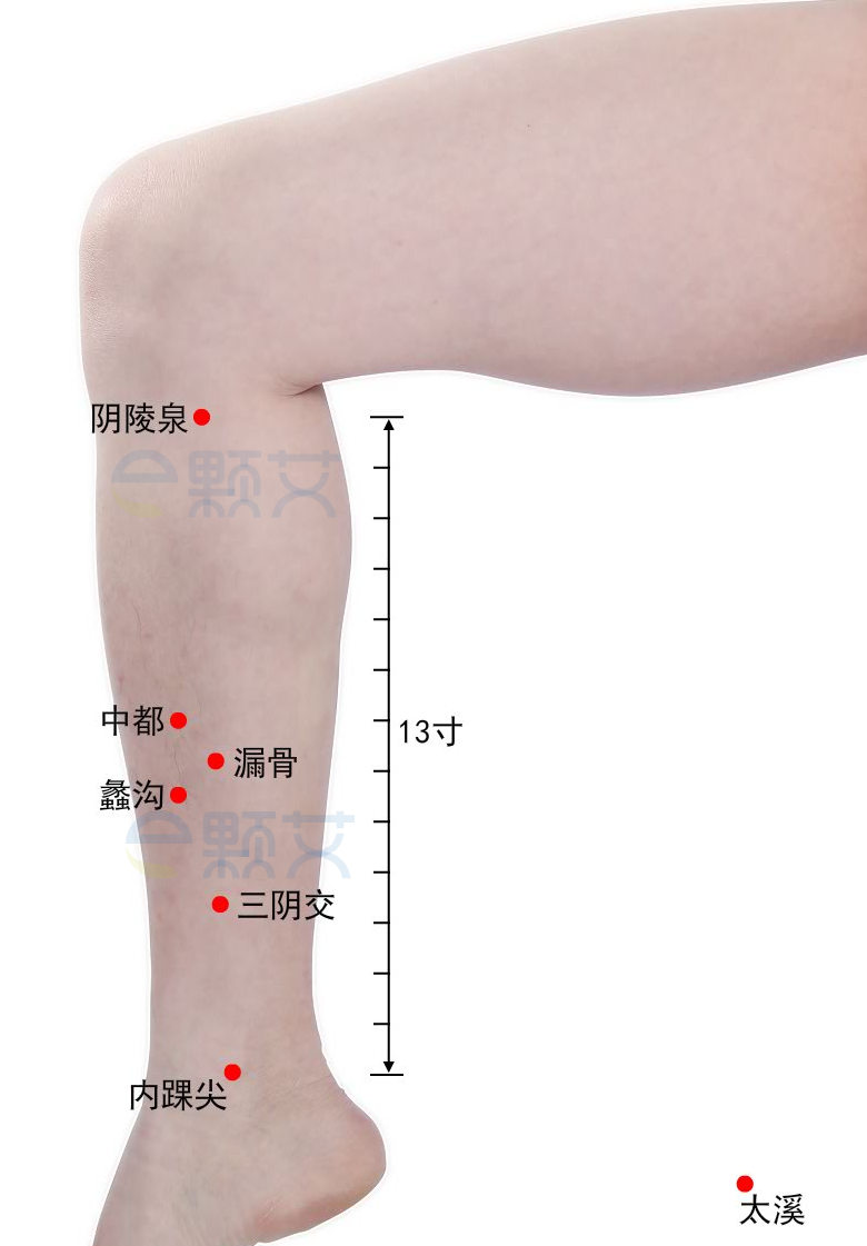 蠡沟穴位图 艾灸取穴方法 主治病症 应用经验